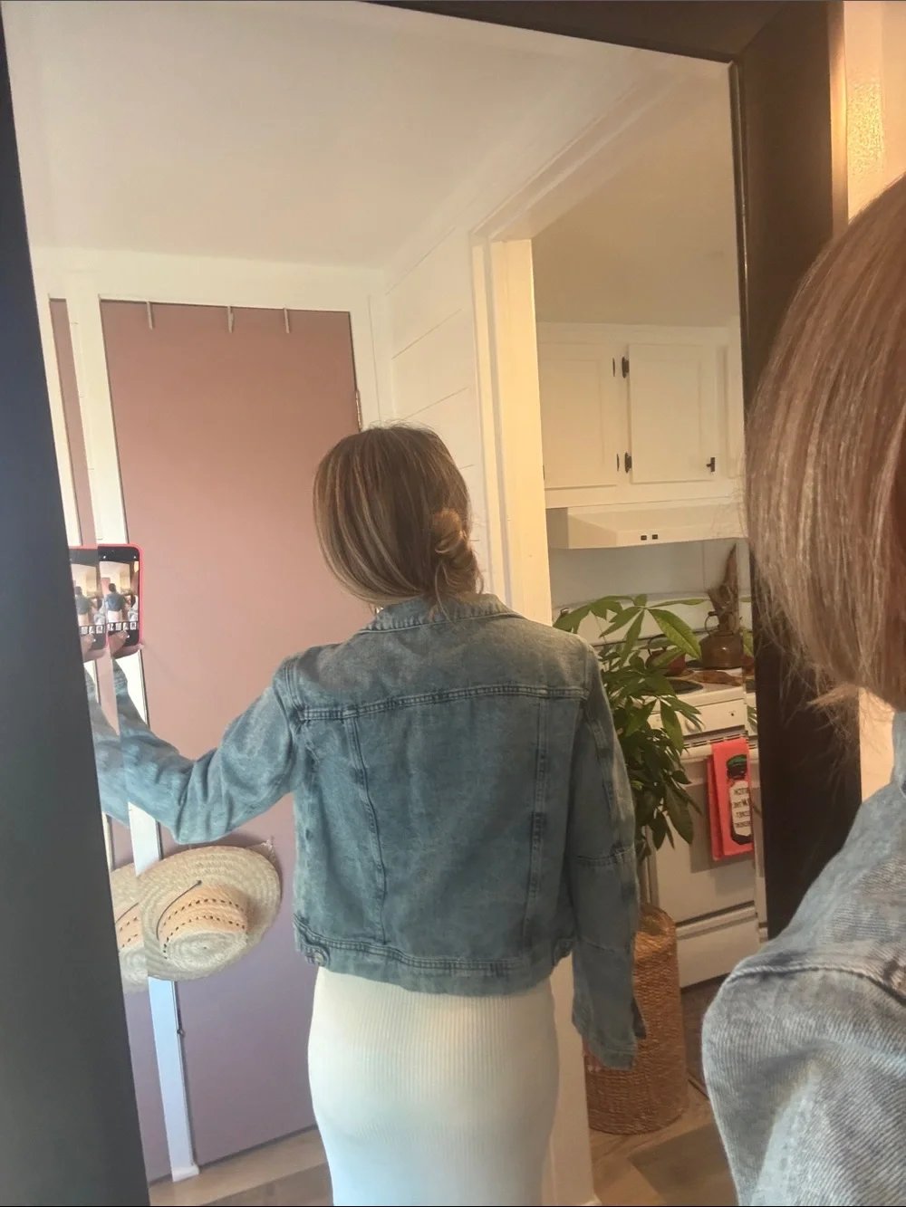 Free People Light Wash Blue Denim Jacket - Picture 11 of 11
